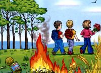 Poezi për zjarrfikësit për fëmijë Katraine me temën e zjarrit të shkrepseve